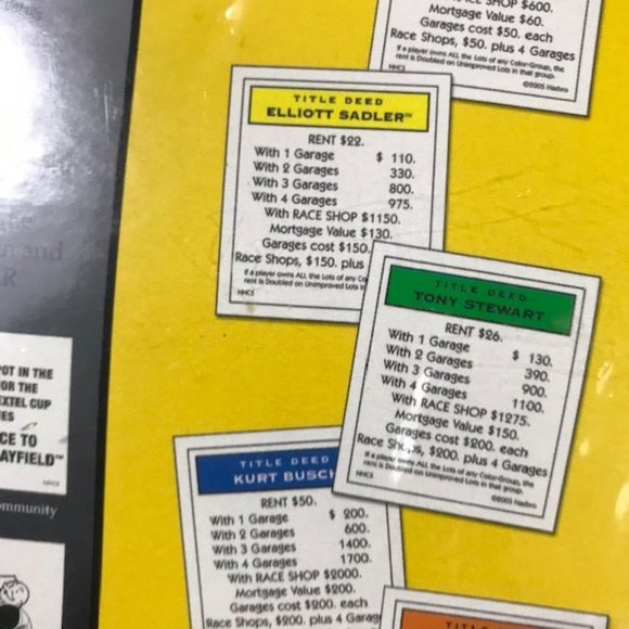 *RARE* NASCAR Nextel Cup Series Collector's Edition Monopoly - Picture 12 of 16